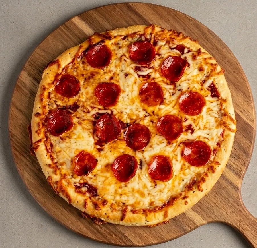 Pepperoni pizza at Pizzaberg Cafe Okotoks